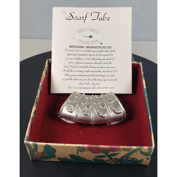 Ann Cahil Collection Scarf Tube With Original Box & Card w/Designs Card Info - Picture 1 of 10